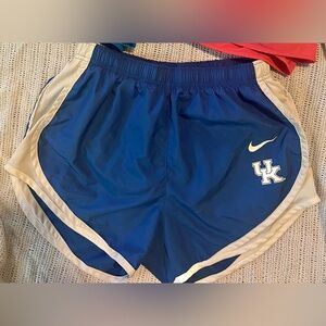 Nike Women's Blue Athletic Shorts UK Edition Adult Med
